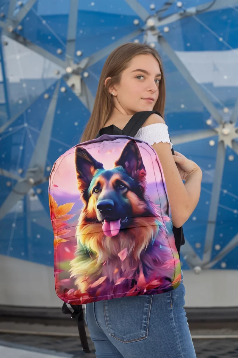 Shollie Shepherd Mix Devoted Dog Minimalist Backpack 2