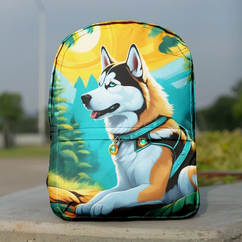 Siberian Husky Pal The Perfect Dog Minimalist Backpack