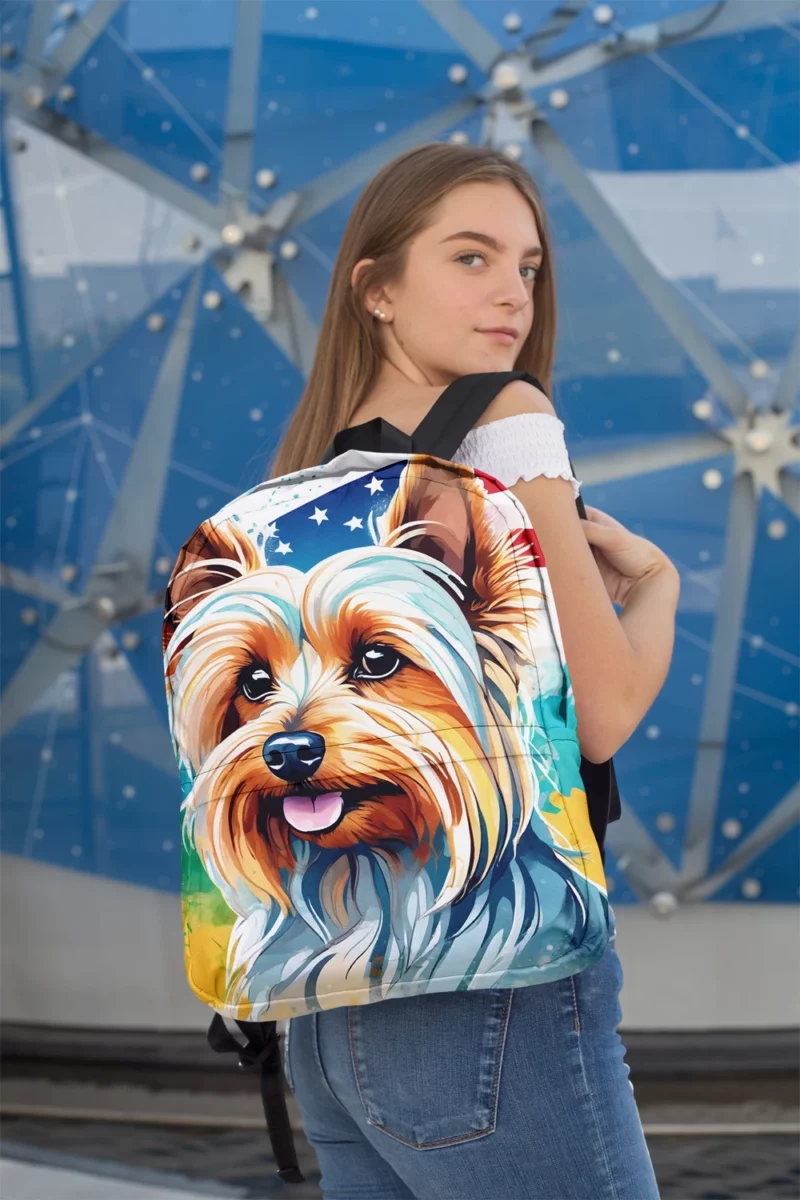 Silky Terrier Beauty Elegant Dog Minimalist Backpack 2