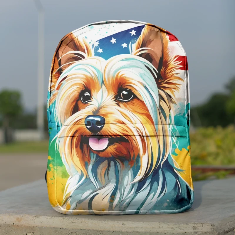 Silky Terrier Beauty Elegant Dog Minimalist Backpack