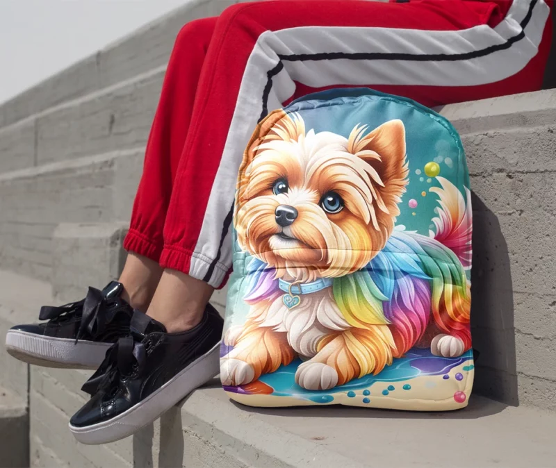 Silky Terrier Elegant Small Companion Minimalist Backpack 1