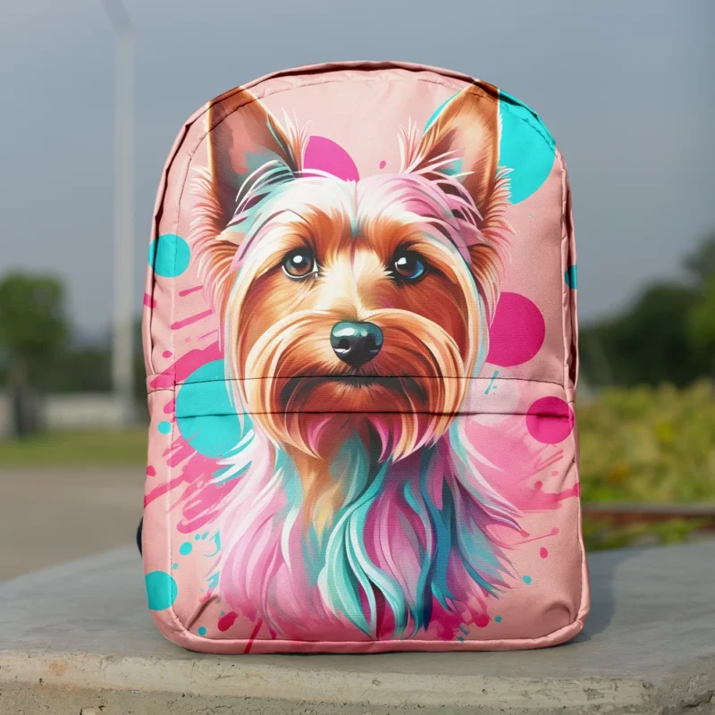 Silky Terrier Joy Playful Canine Minimalist Backpack