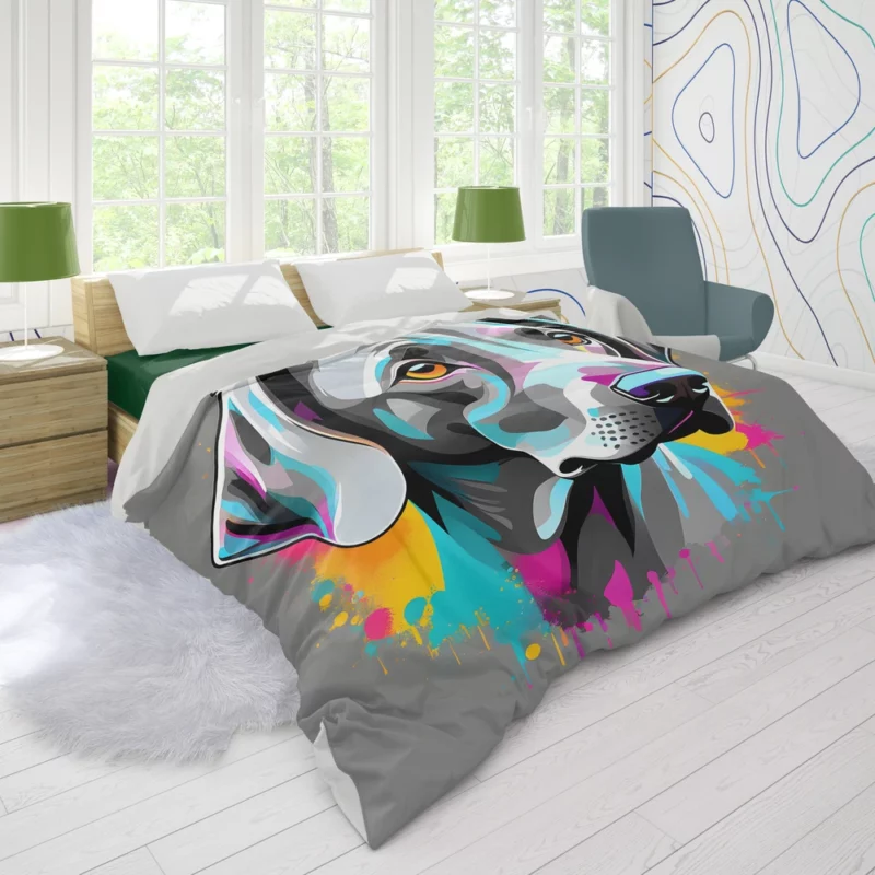 Silver Wonder Weimaraner Dog Breed Duvet Cover