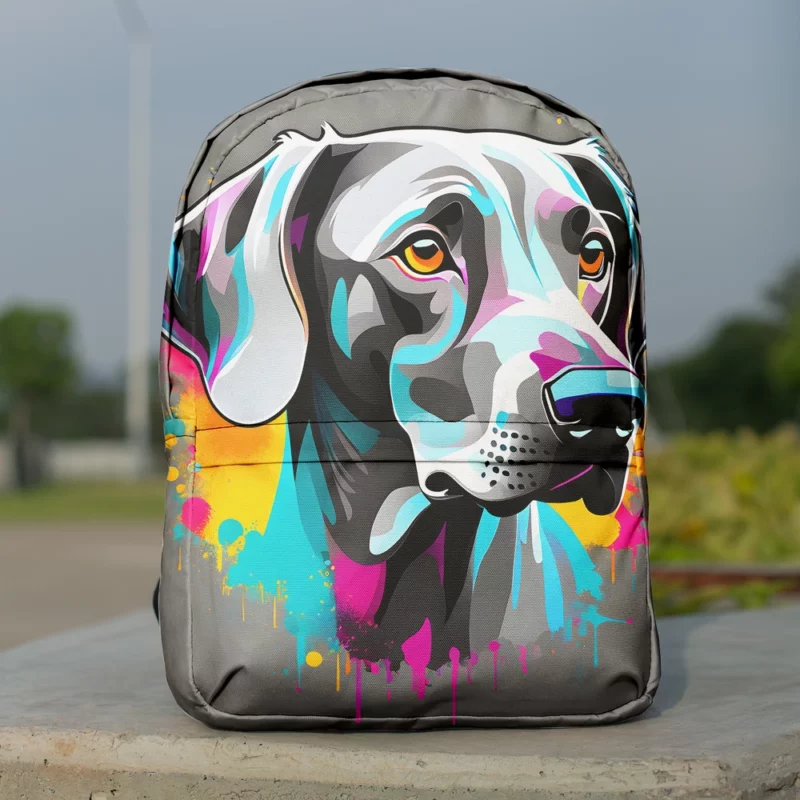 Silver Wonder Weimaraner Dog Breed Minimalist Backpack