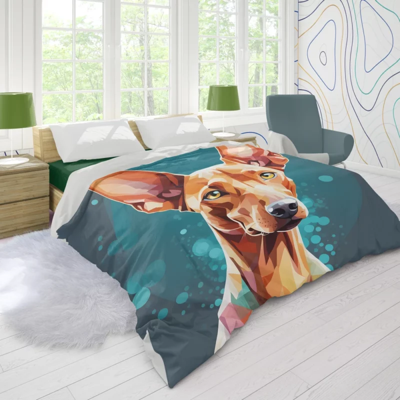 Sleek and Swift Pharaoh Hound Dog Duvet Cover