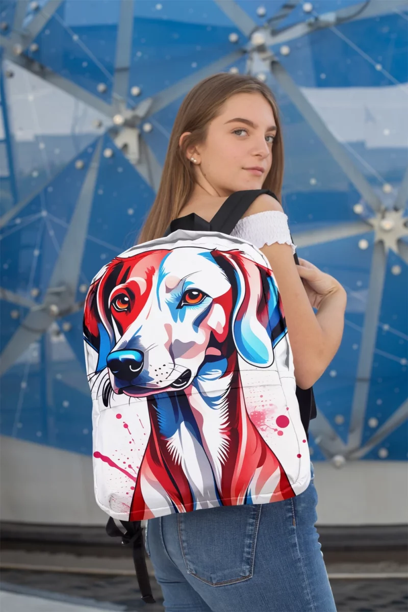 Sloughi Splendor Elegant Dog Minimalist Backpack 2