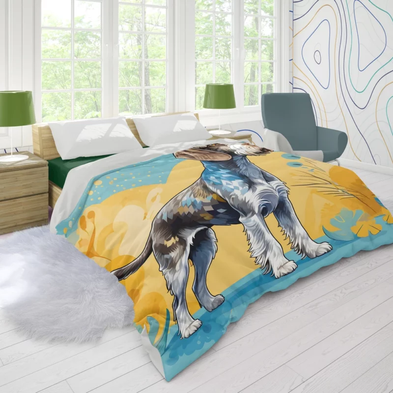 Slovakian Wirehaired Pointer Beauty Elegant Dog Duvet Cover