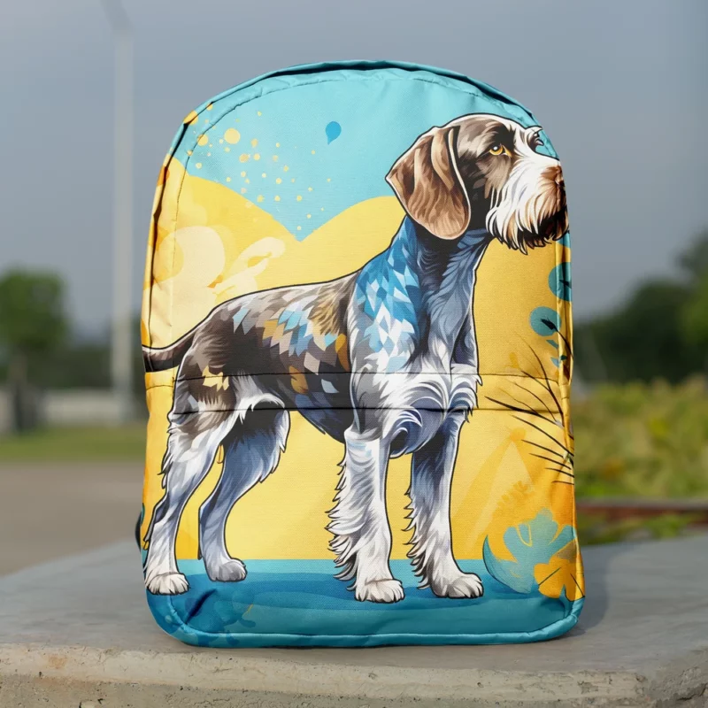 Slovakian Wirehaired Pointer Beauty Elegant Dog Minimalist Backpack