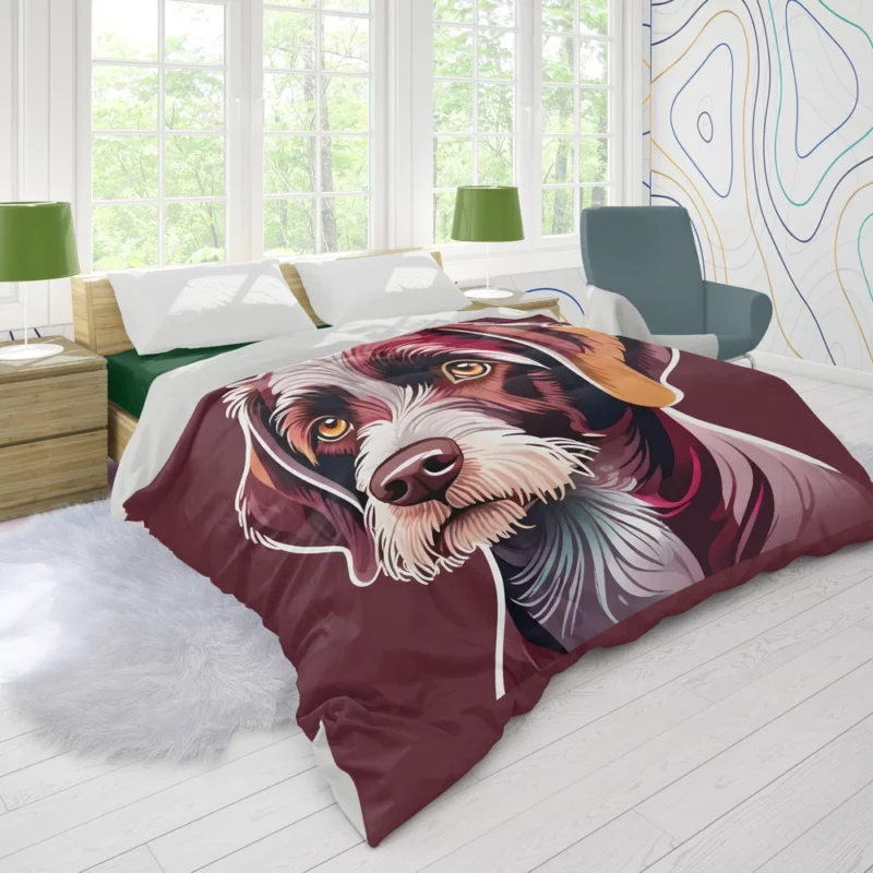 Slovakian Wirehaired Pointer Delight Dog Duvet Cover