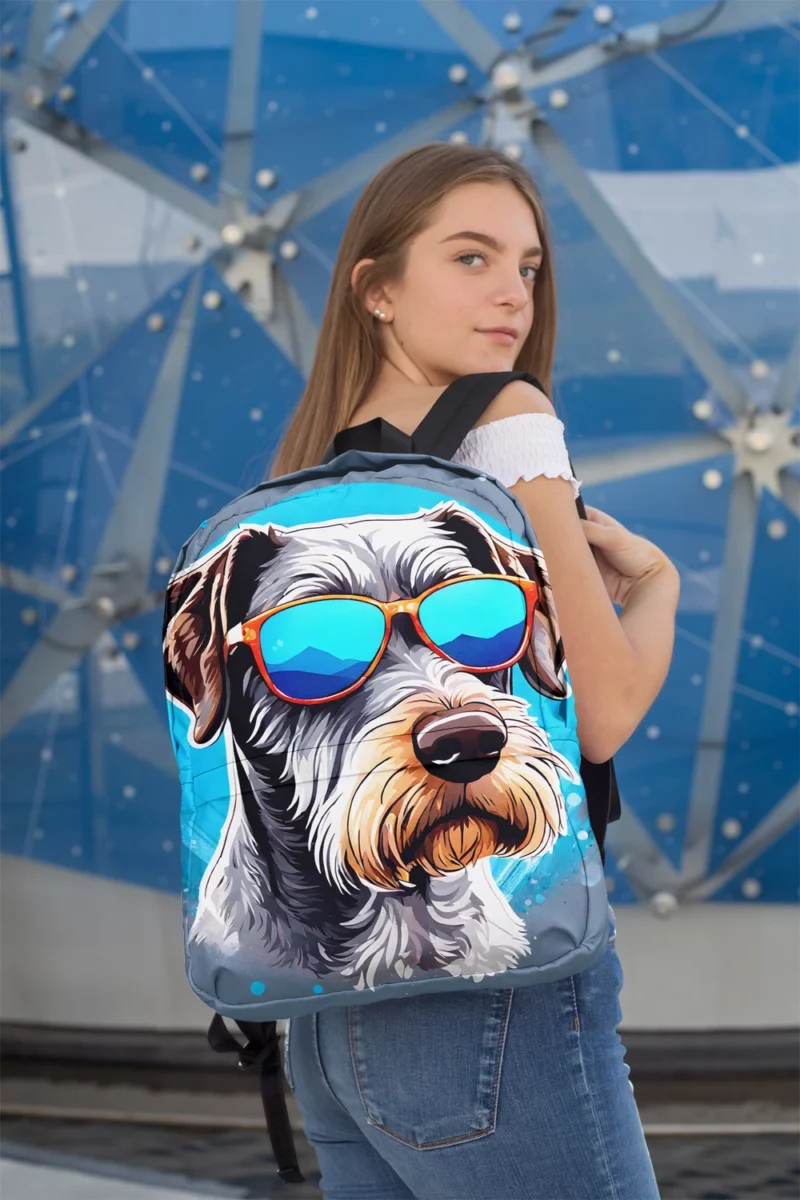 Slovakian Wirehaired Pointer Majesty Dog Minimalist Backpack 2