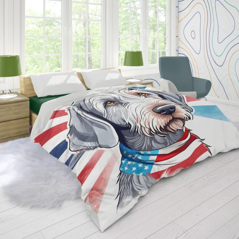 Slovakian Wirehaired Pointer Pal Loyal Dog Duvet Cover