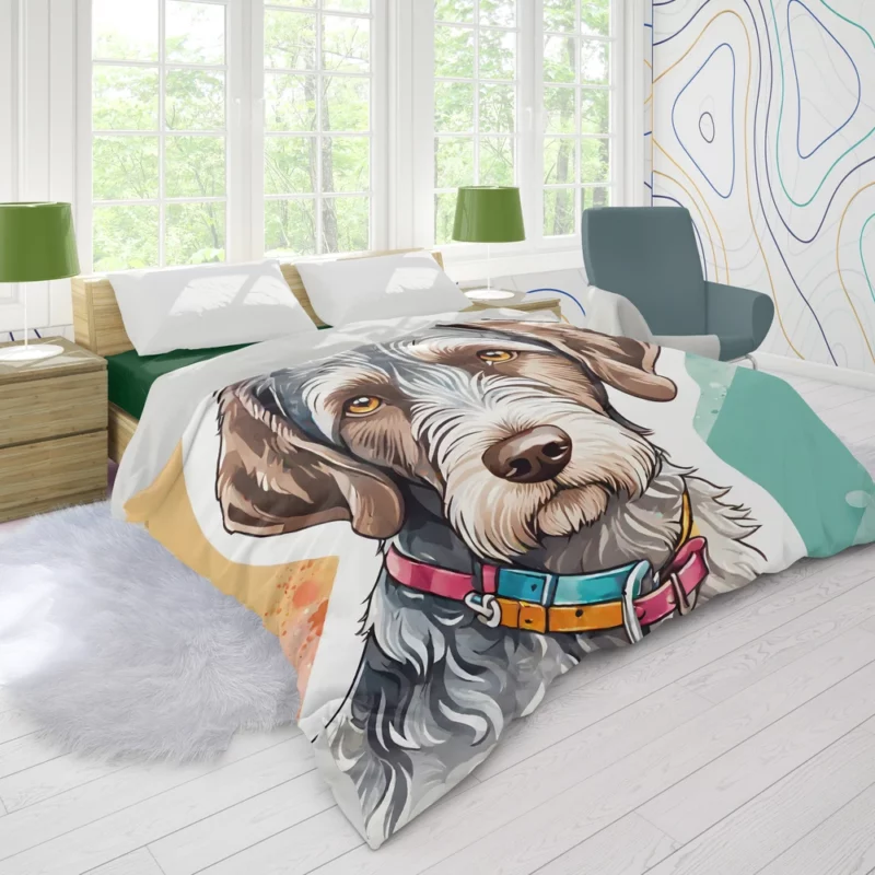 Slovakian Wirehaired Pointer Versatile Companion Duvet Cover