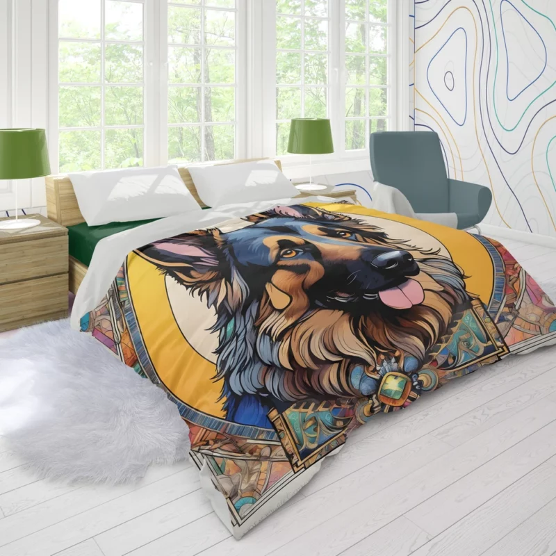 Smart and Loyal Shollie Dog Duvet Cover