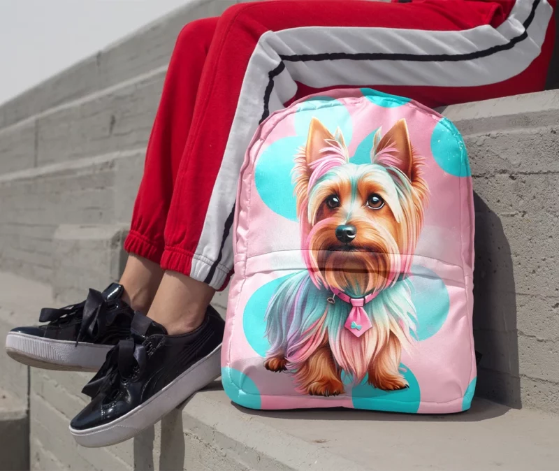 Smart and Loyal Silky Terrier Minimalist Backpack 1