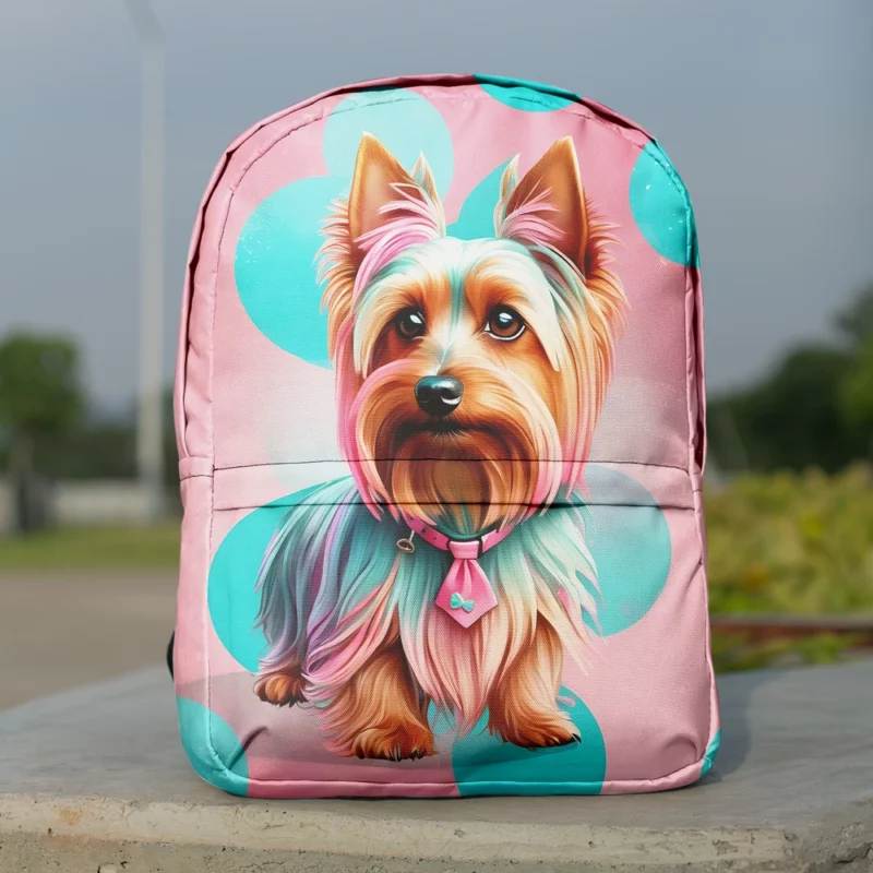 Smart and Loyal Silky Terrier Minimalist Backpack