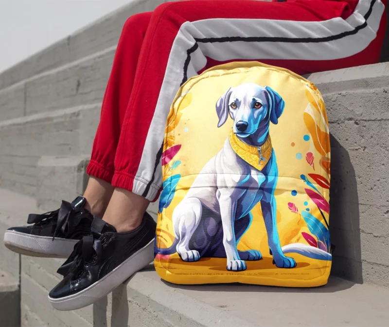 Smart and Loyal Sloughi Dog Minimalist Backpack 1