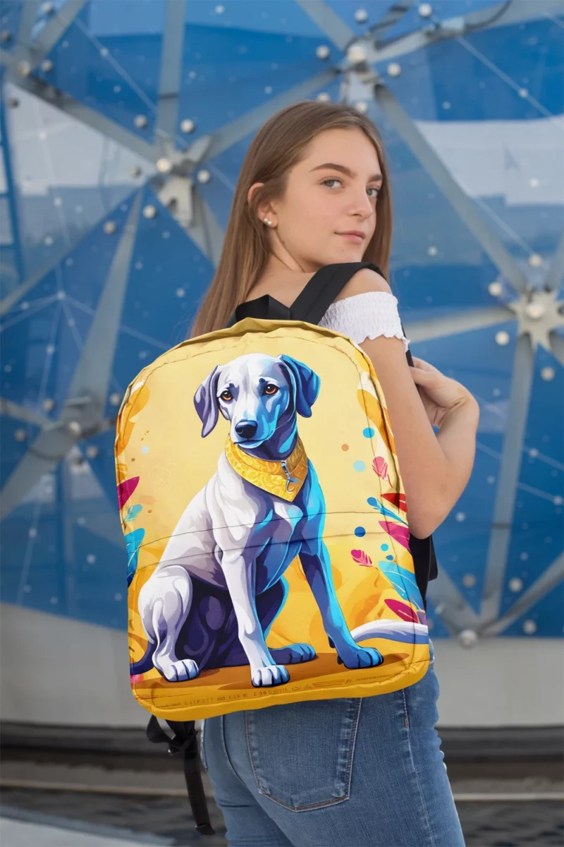 Smart and Loyal Sloughi Dog Minimalist Backpack 2