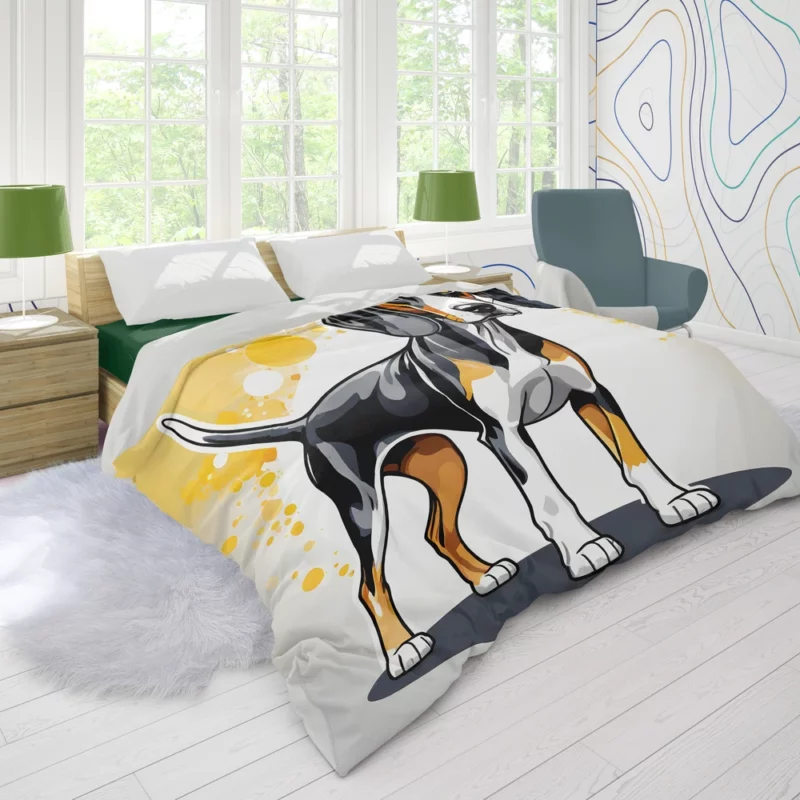 Smart and Loyal Walker Treeing Walker Coonhound Duvet Cover