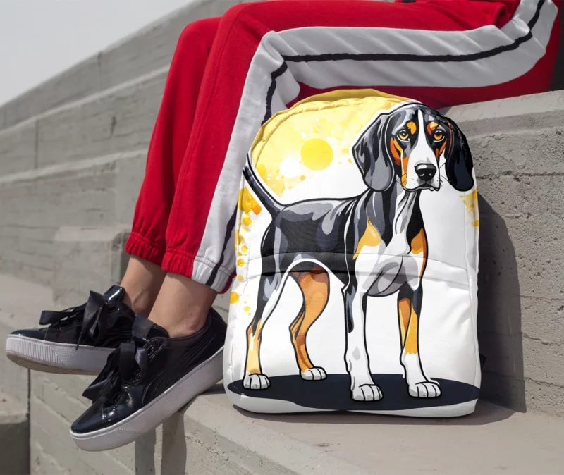 Smart and Loyal Walker Treeing Walker Coonhound Minimalist Backpack 1