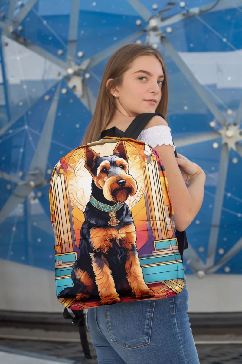 Smart and Loyal Welsh Terrier Minimalist Backpack 2