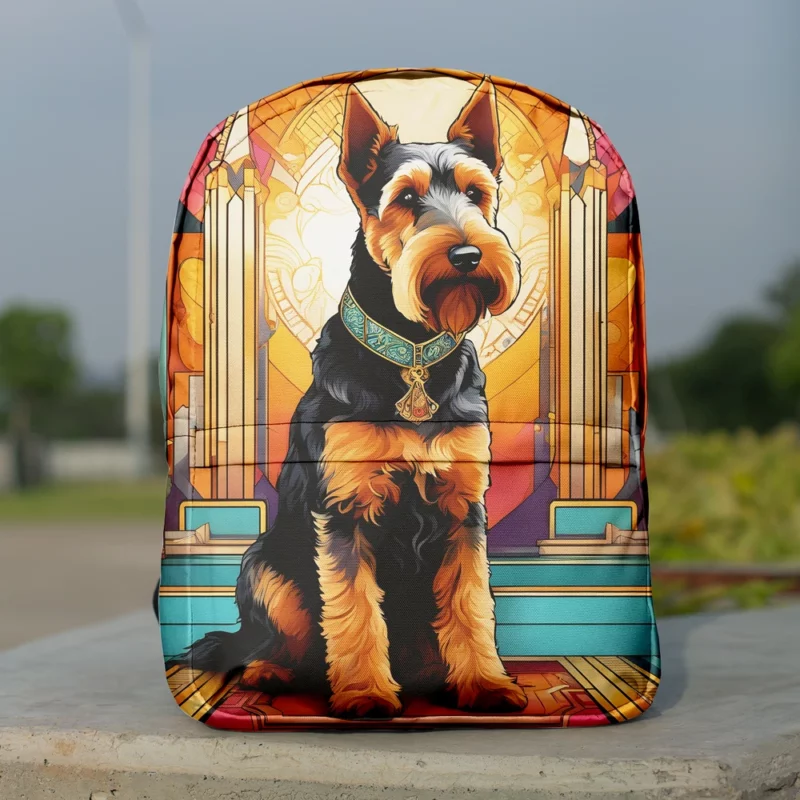 Smart and Loyal Welsh Terrier Minimalist Backpack