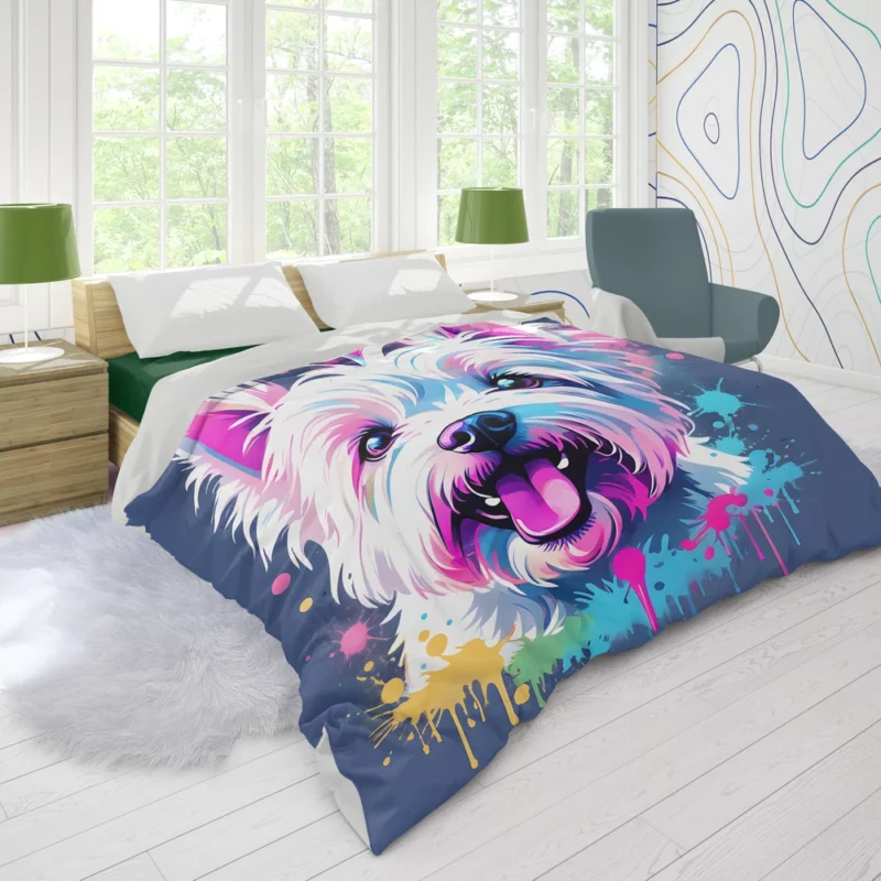 Smart and Loyal Westie Dog Duvet Cover