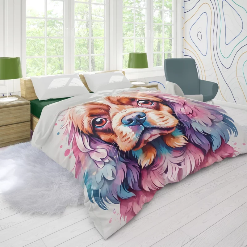 Spaniel Majesty Sussex Dog Duvet Cover