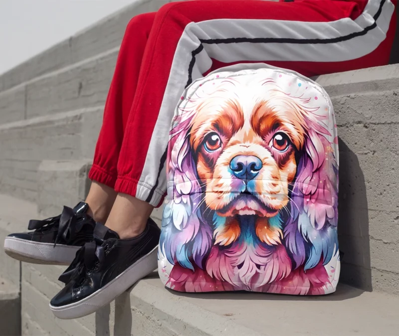 Spaniel Majesty Sussex Dog Minimalist Backpack 1