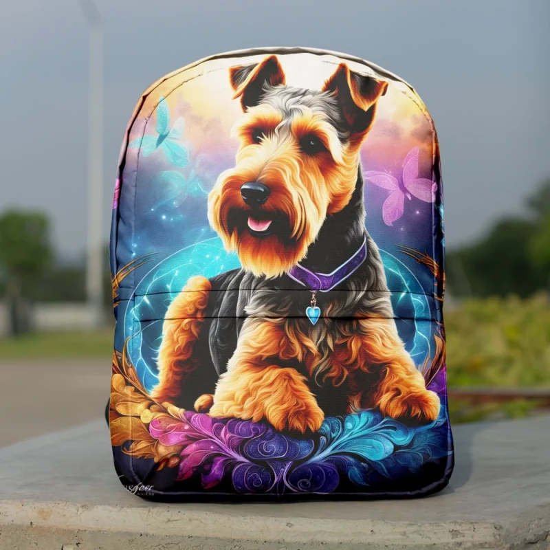 Spirited Beauty Welsh Terrier Dog Minimalist Backpack