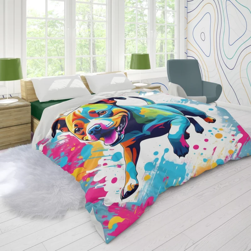 Staffordshire Bull Terrier Elegant Dog Duvet Cover