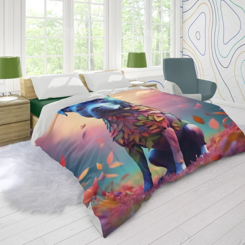 Staffordshire Bull Terrier Muscular Loyal Companion Duvet Cover