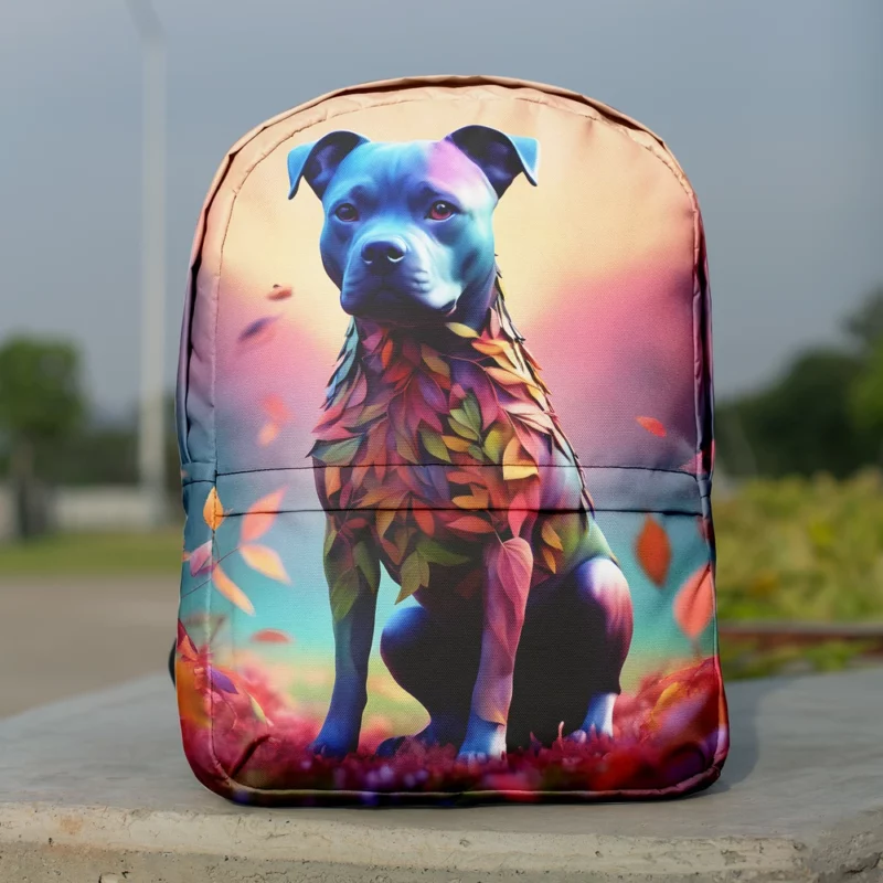 Staffordshire Bull Terrier Muscular Loyal Companion Minimalist Backpack