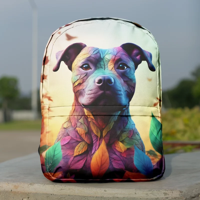 Staffordshire Bull Terrier Strong Companion Dog Minimalist Backpack