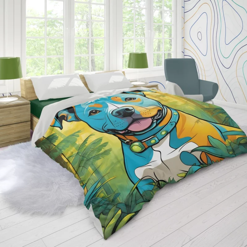 Staffordshire Bull Terrier Strong Dog Duvet Cover