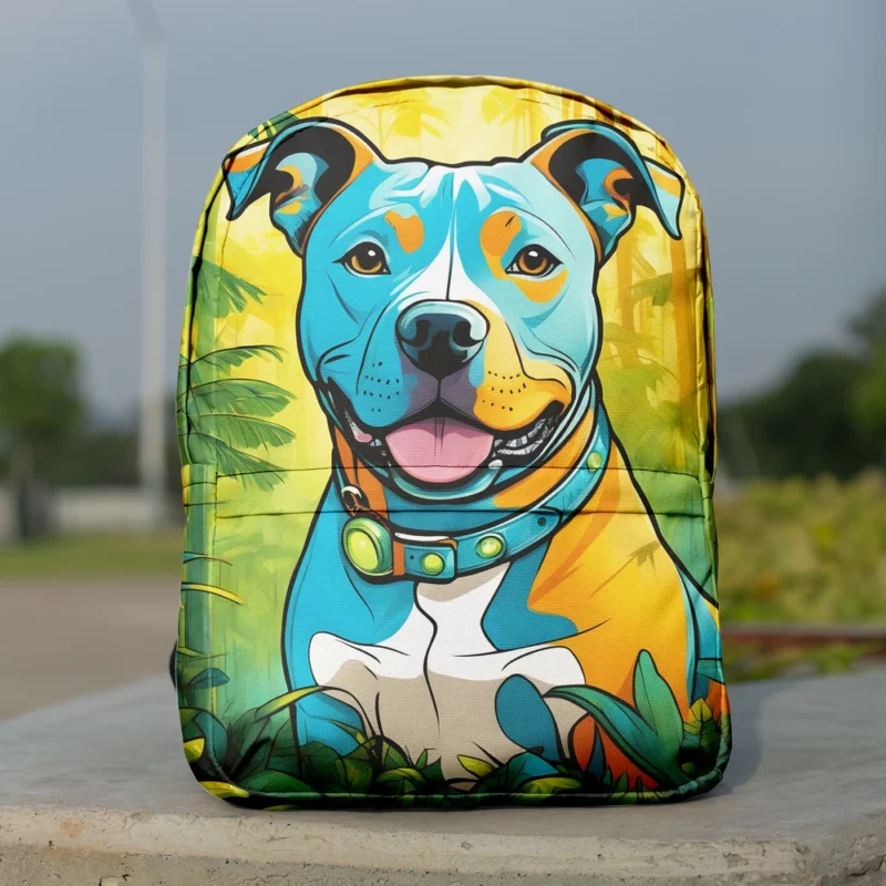 Staffordshire Bull Terrier Strong Dog Minimalist Backpack