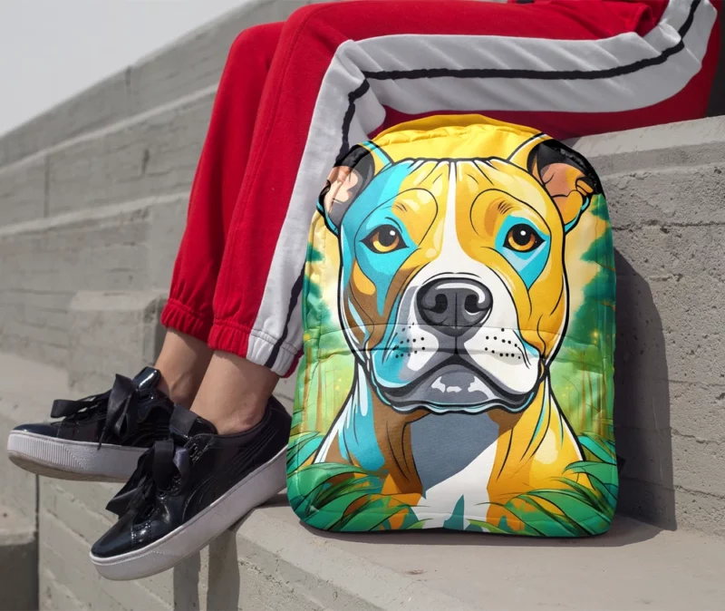 Staffordshire Bull Terrier Wonder Dog Minimalist Backpack 1