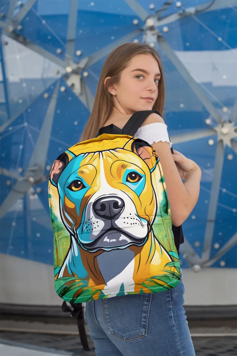 Staffordshire Bull Terrier Wonder Dog Minimalist Backpack 2