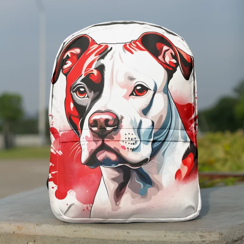 Staffordshire Terrier Beauty Elegant Dog Minimalist Backpack