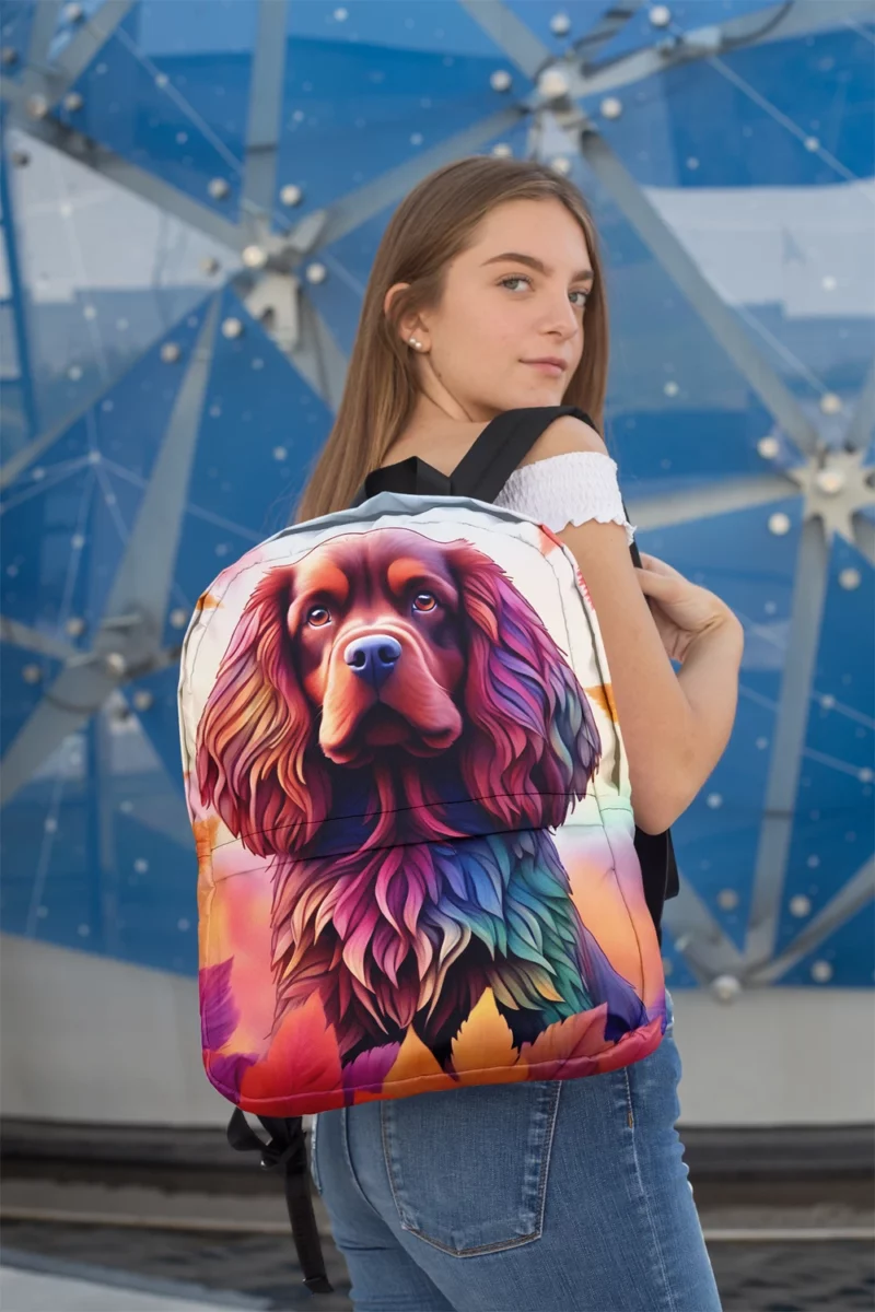 Sussex Spaniel Gentle and Loyal Companion Minimalist Backpack 2