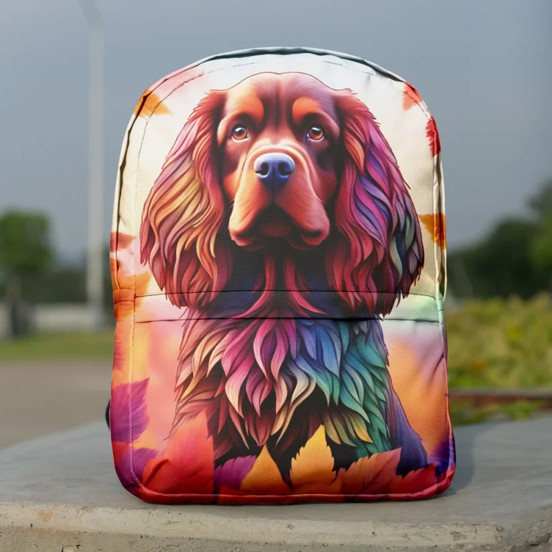 Sussex Spaniel Gentle and Loyal Companion Minimalist Backpack