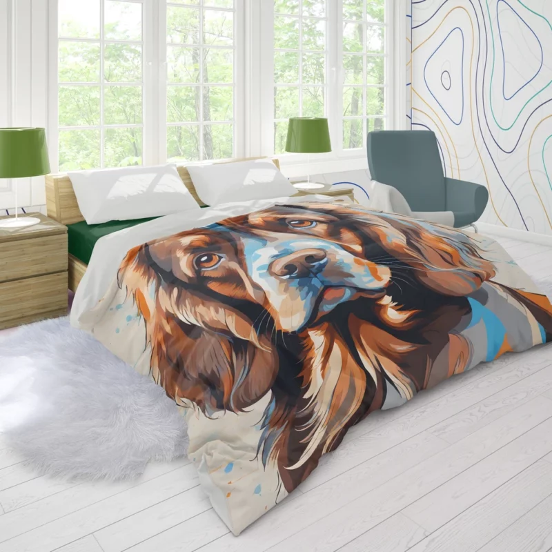 Sussex Spaniel Perfection Devoted Dog Duvet Cover