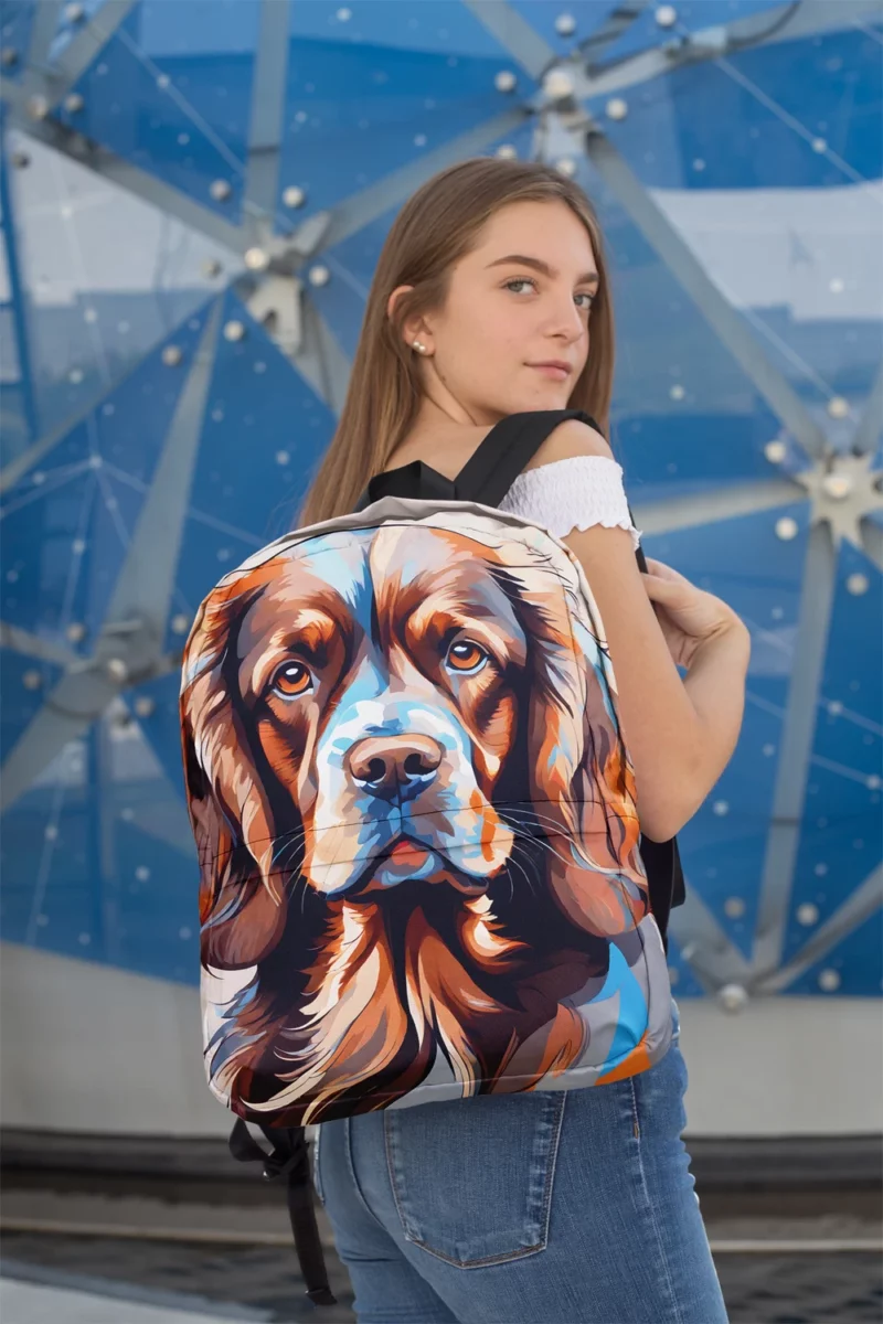 Sussex Spaniel Perfection Devoted Dog Minimalist Backpack 2