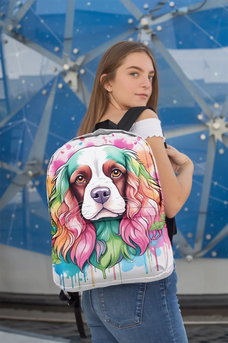 Sussex Spaniel Wonder Energetic Dog Breed Minimalist Backpack 2