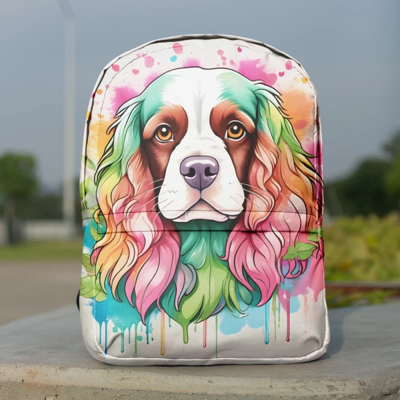 Sussex Spaniel Wonder Energetic Dog Breed Minimalist Backpack