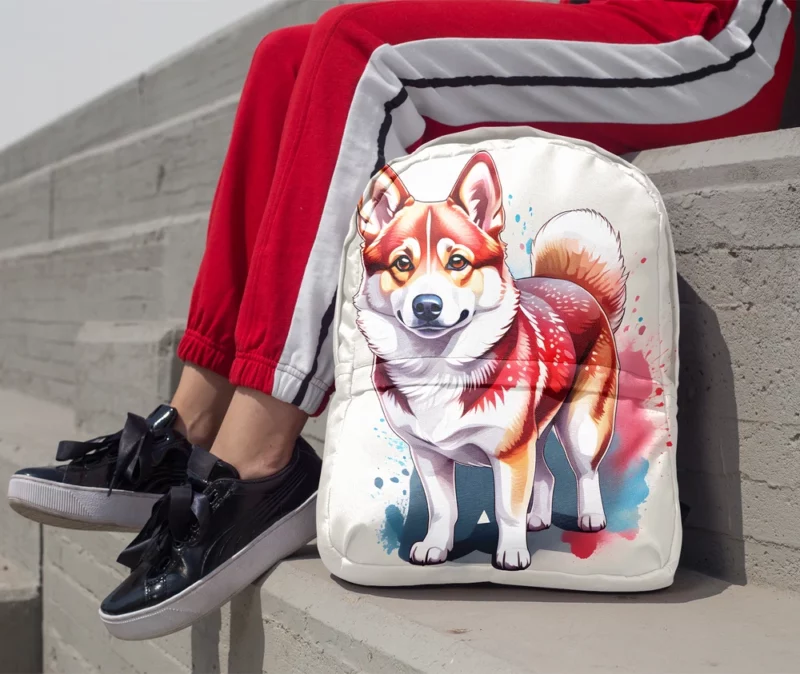 Swedish Vallhund Beauty Elegant Dog Minimalist Backpack 1