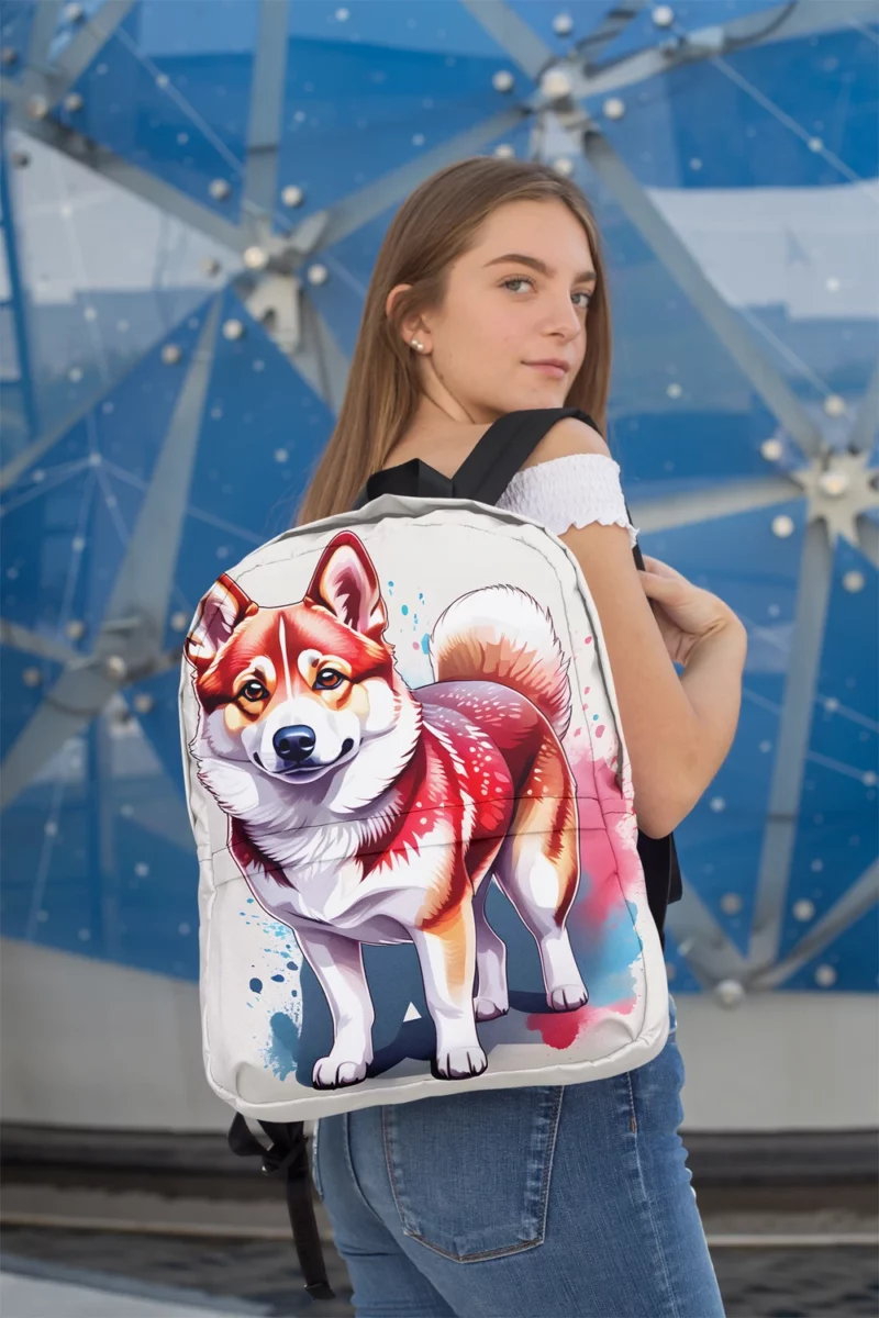 Swedish Vallhund Beauty Elegant Dog Minimalist Backpack 2