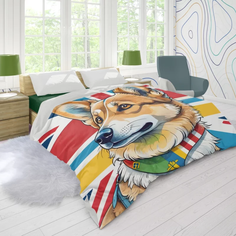 Swedish Vallhund Joy Playful Companion Duvet Cover