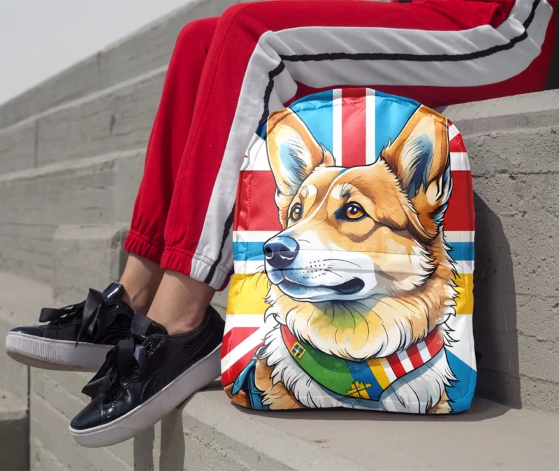 Swedish Vallhund Joy Playful Companion Minimalist Backpack 1