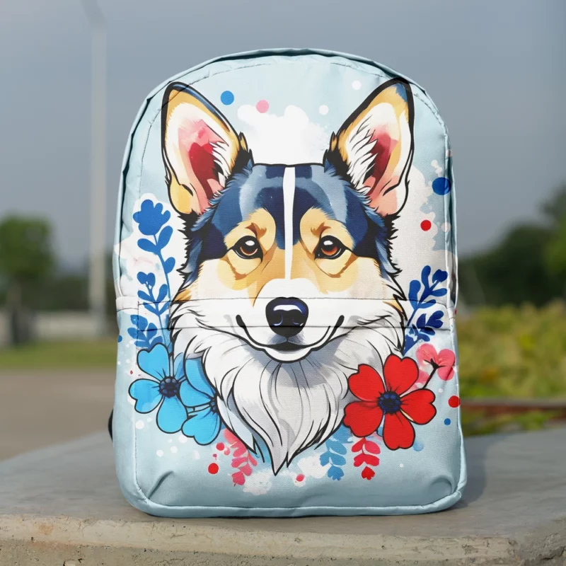 Swedish Vallhund Majesty Energetic Dog Minimalist Backpack