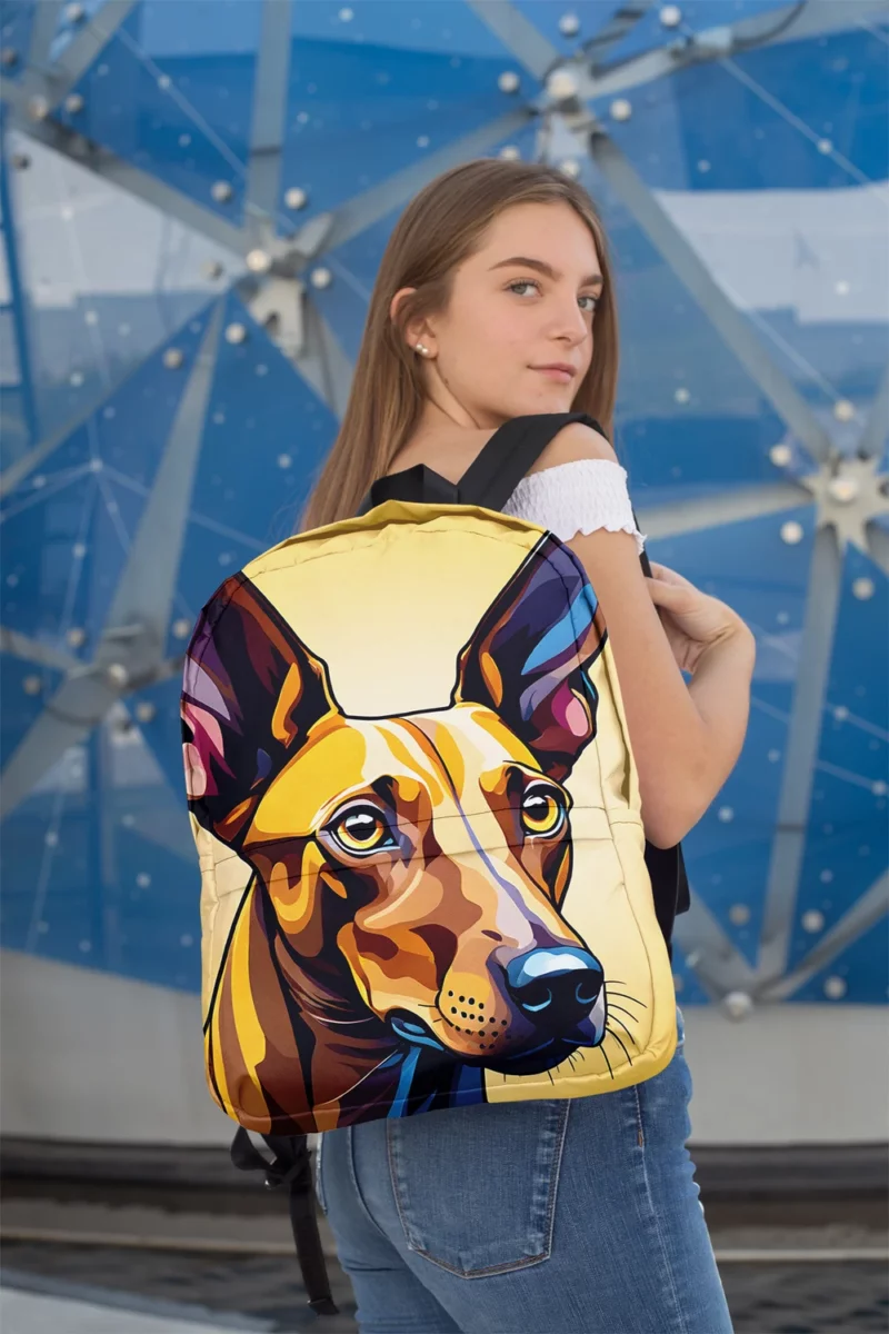 Swift and Loyal Pharaoh Hound Dog Minimalist Backpack 2